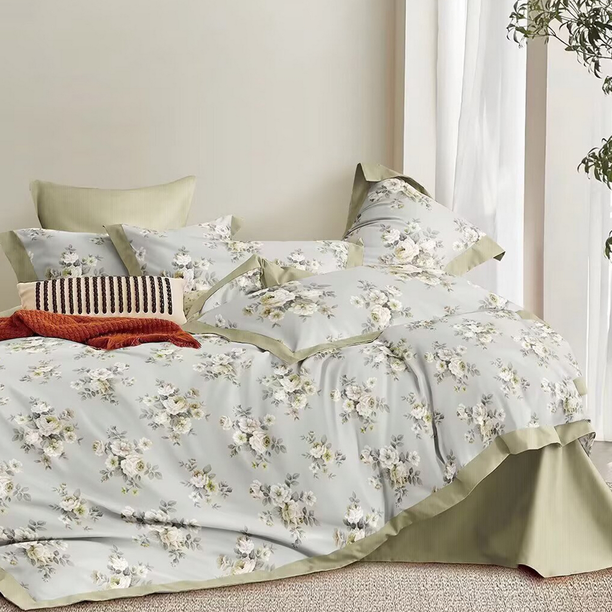 91家纺网 家纺一手货源 找家纺 （总）未来家居 2025新款长绒棉四件套UML13370