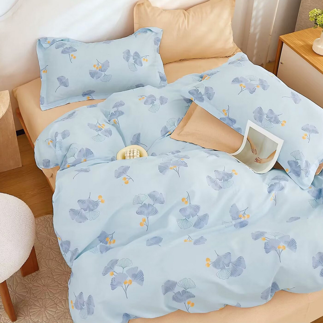 91家纺网 家纺一手货源 找家纺 （总）未来家居 2025新款长绒棉四件套UML13370