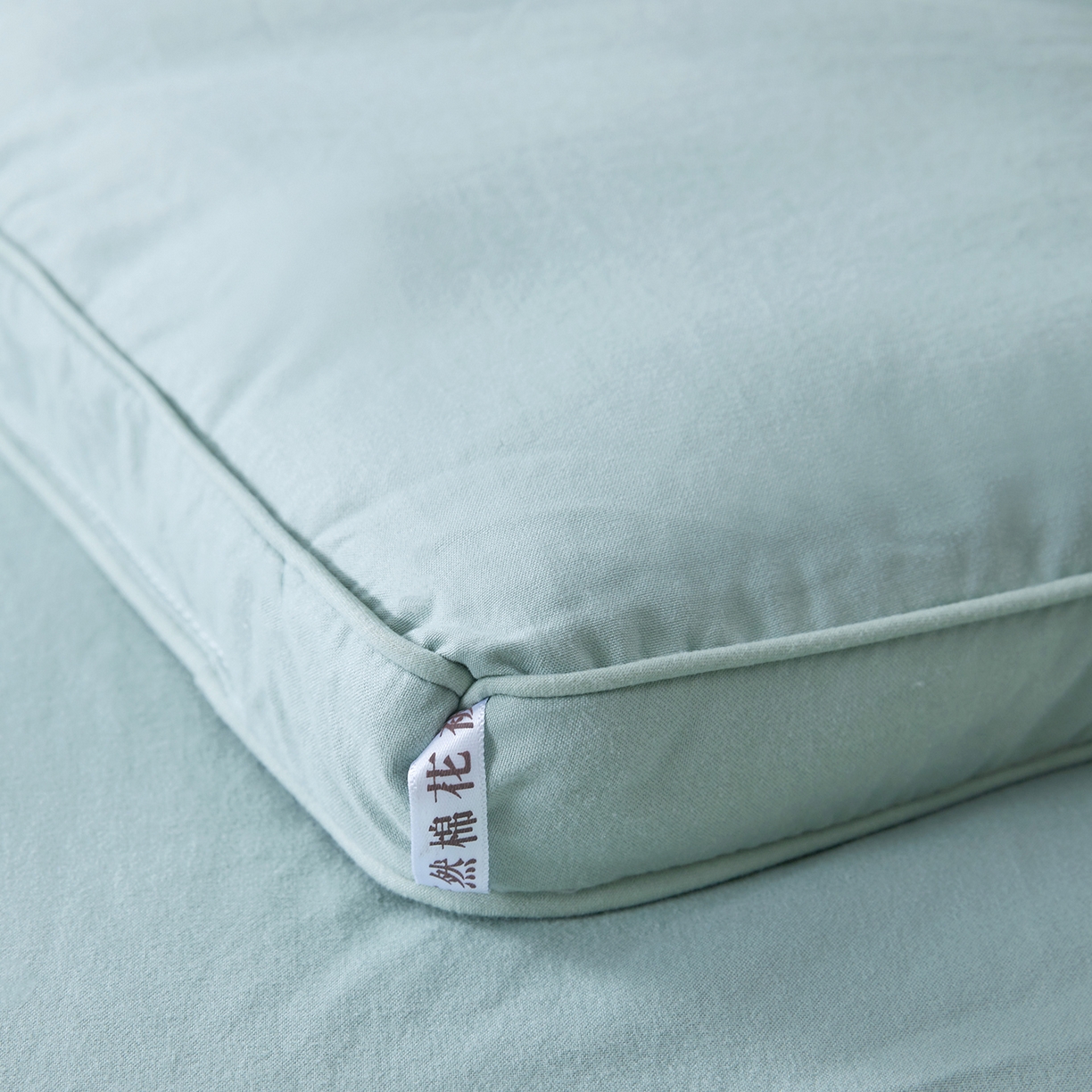 91家纺网 家纺一手货源 找家纺 思雅庭 2025新款原棉水洗棉新疆棉花被被子被芯 青绿