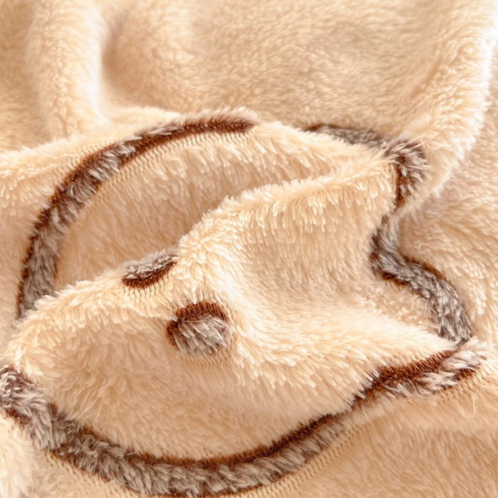 91家纺网 家纺一手货源 找家纺 川悦生活 2025新款立体雪花绒印花大床四件套系列二场景一 曲奇小熊