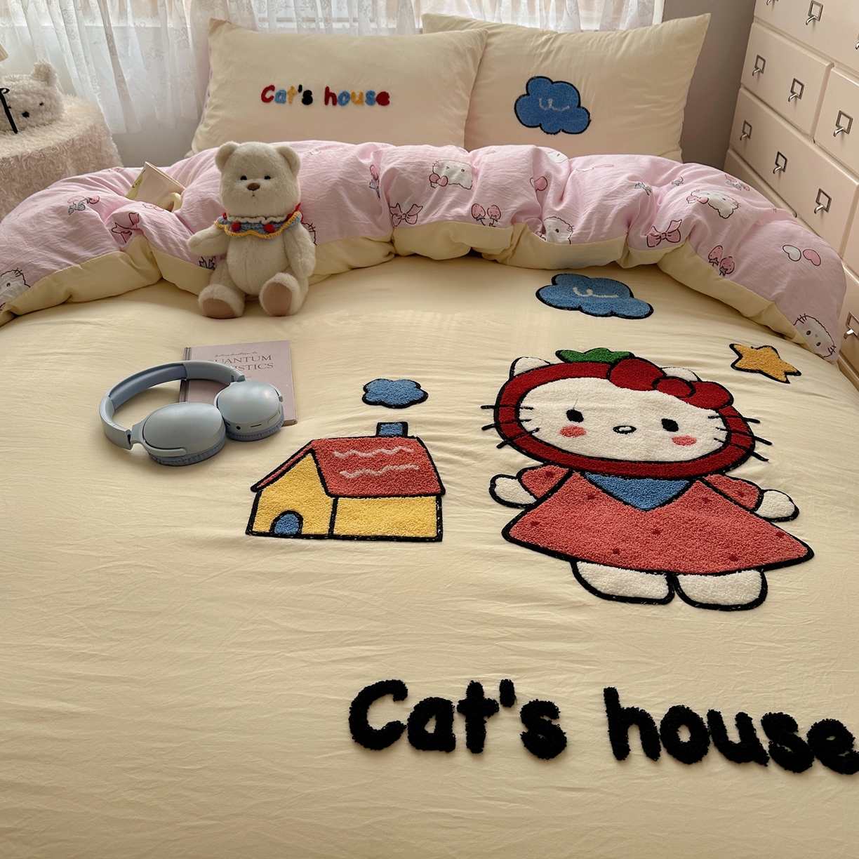 91家纺网 家纺一手货源 找家纺 （总）盼季家纺 2025年A类毛巾绣水洗棉床上用品四件套学生宿舍床单被套三件套（含买家秀）