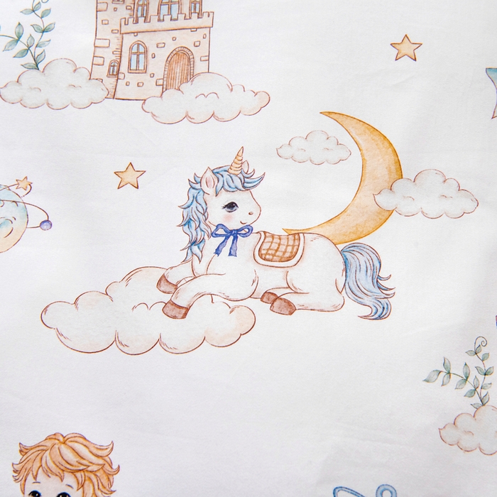 91家纺网 家纺一手货源 找家纺 （总）梵赫 2025新款纯棉A类50*50数码卡通小版婴童套件幼儿园三件套