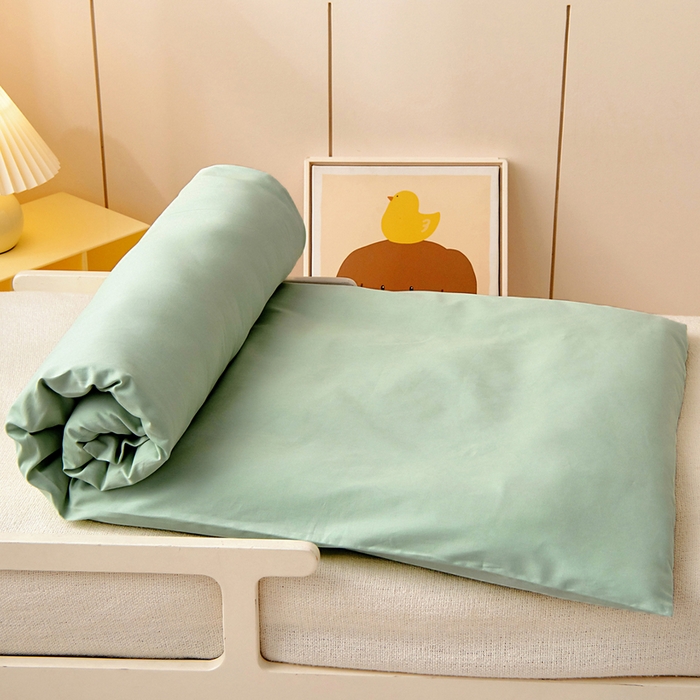 91家纺网 家纺一手货源 找家纺 梵赫 2025新款纯棉A类50*50数码卡通小版婴童套件幼儿园三件套 欢乐小象