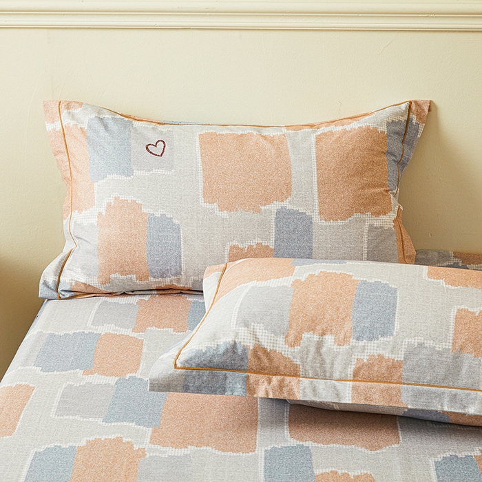 91家纺网 家纺一手货源 找家纺 名优家纺 2025新款全棉纯棉磨毛数码印花四件套 安格斯-粉