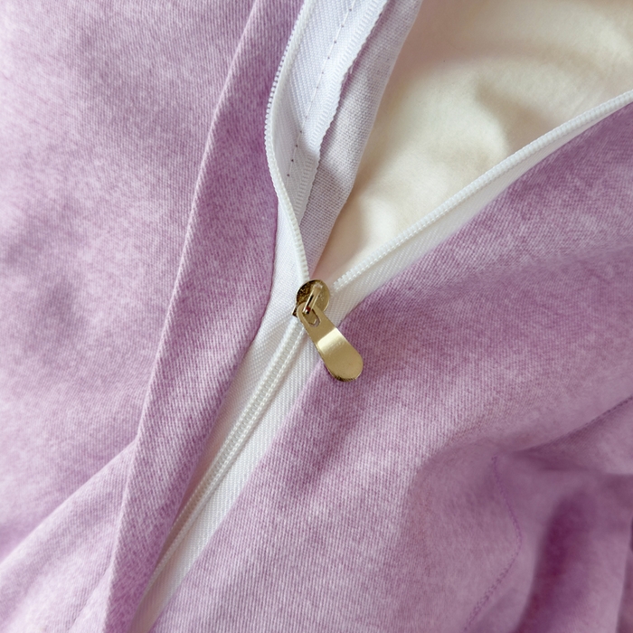 91家纺网 家纺一手货源 找家纺 江南春家纺 [雅—轻绒]2025全棉高支高密立体刺绣生态磨毛加绒四件套 玫瑰物语-极光紫