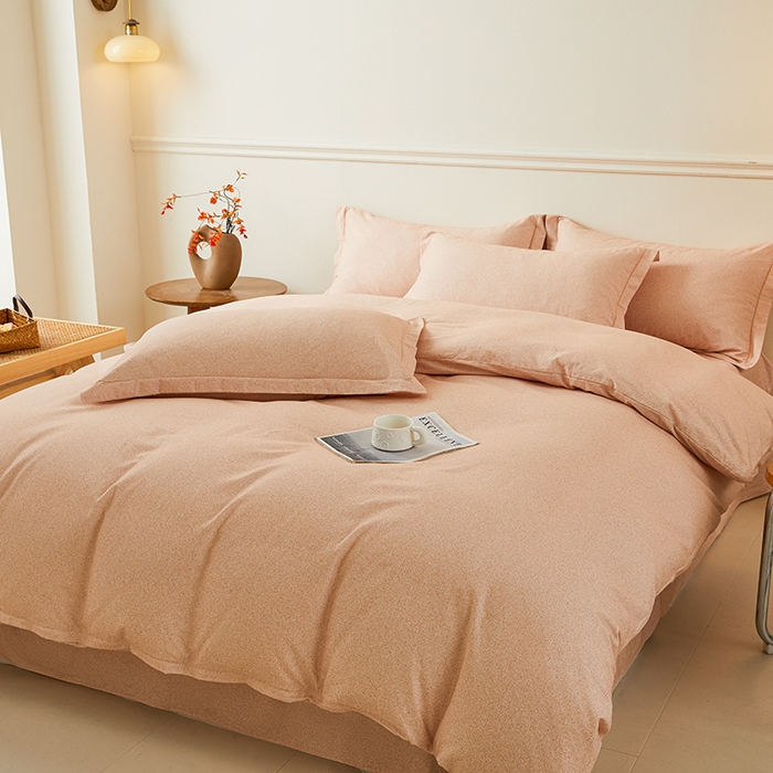 91家纺网 家纺一手货源 找家纺 名优家纺 2025新款全棉纯棉磨毛数码印花四件套 蜜糖桔