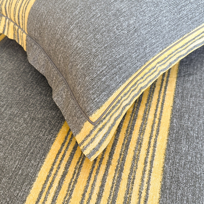 91家纺网 家纺一手货源 找家纺 名优家纺 2025新款全棉纯棉磨毛数码印花单被套单品被套被套单件 戴森-黄