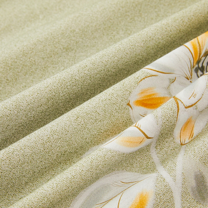 91家纺网 家纺一手货源 找家纺 名优家纺 2025新款全棉纯棉磨毛数码印花单被套单品被套被套单件 芙语-绿