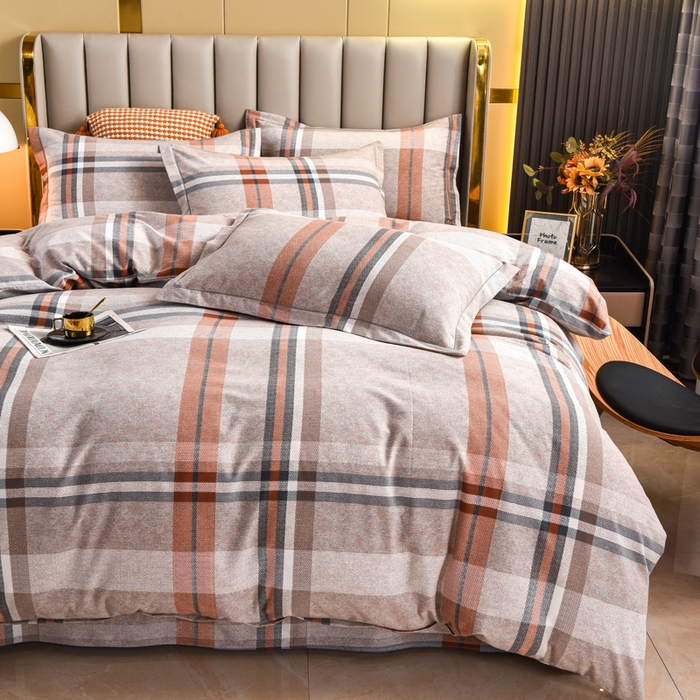 91家纺网 家纺一手货源 找家纺 名优家纺 2025新款全棉纯棉磨毛数码印花单被套单品被套被套单件 简约世界