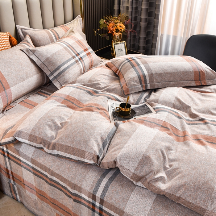 91家纺网 家纺一手货源 找家纺 名优家纺 2025新款全棉纯棉磨毛数码印花单被套单品被套被套单件 简约世界