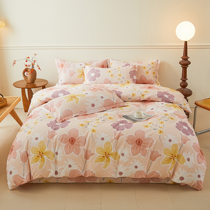 名优家纺 2025新款全棉纯棉磨毛数码印花单被套单品被套被套单件 锦卉