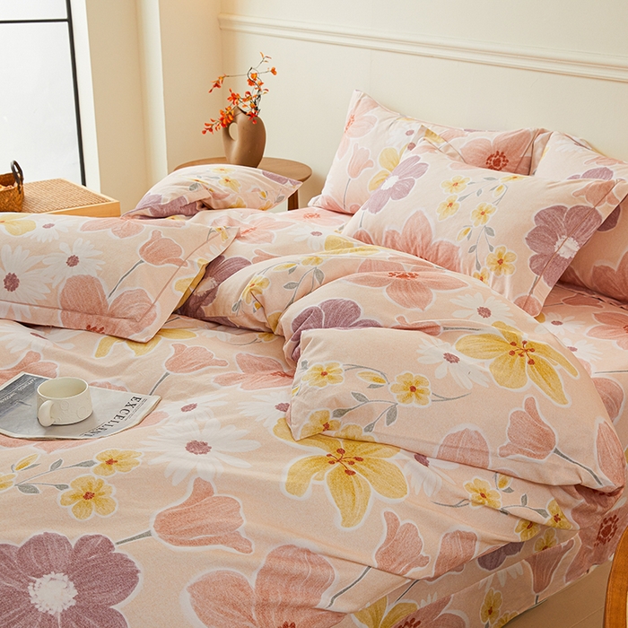 91家纺网 家纺一手货源 找家纺 名优家纺 2025新款全棉纯棉磨毛数码印花单被套单品被套被套单件 锦卉