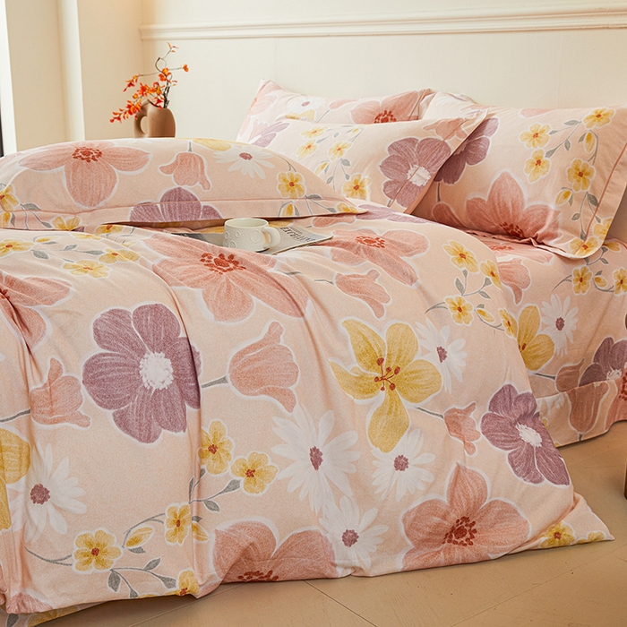 91家纺网 家纺一手货源 找家纺 名优家纺 2025新款全棉纯棉磨毛数码印花单被套单品被套被套单件 锦卉