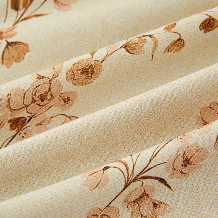 91家纺网 家纺一手货源 找家纺 名优家纺 2025新款全棉纯棉磨毛数码印花单被套单品被套被套单件 静婉-咖