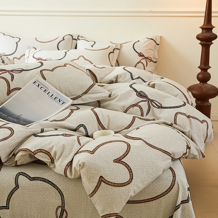 91家纺网 家纺一手货源 找家纺 名优家纺 2025新款全棉纯棉磨毛数码印花单被套单品被套被套单件 萌团-咖