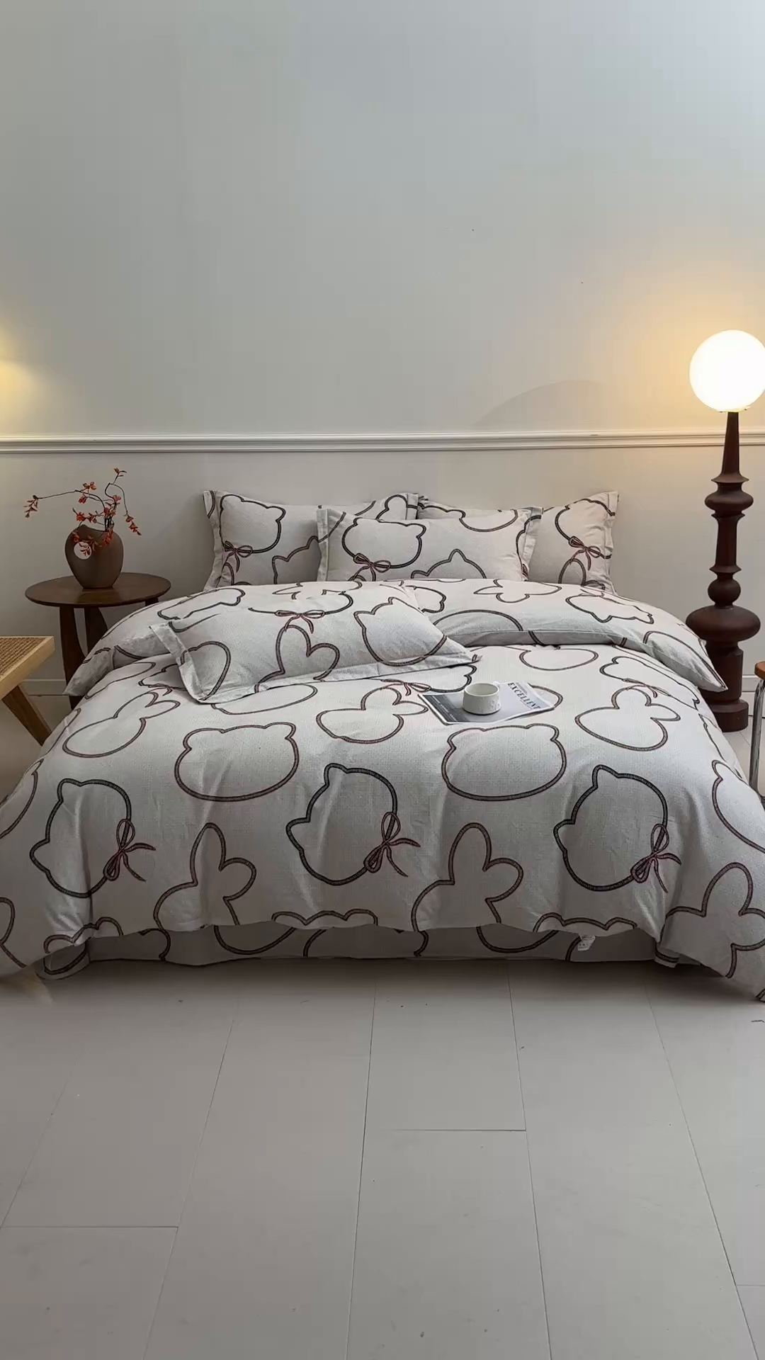 91家纺网 家纺一手货源 找家纺 名优家纺 2025新款全棉纯棉磨毛数码印花单被套单品被套被套单件 萌团-咖