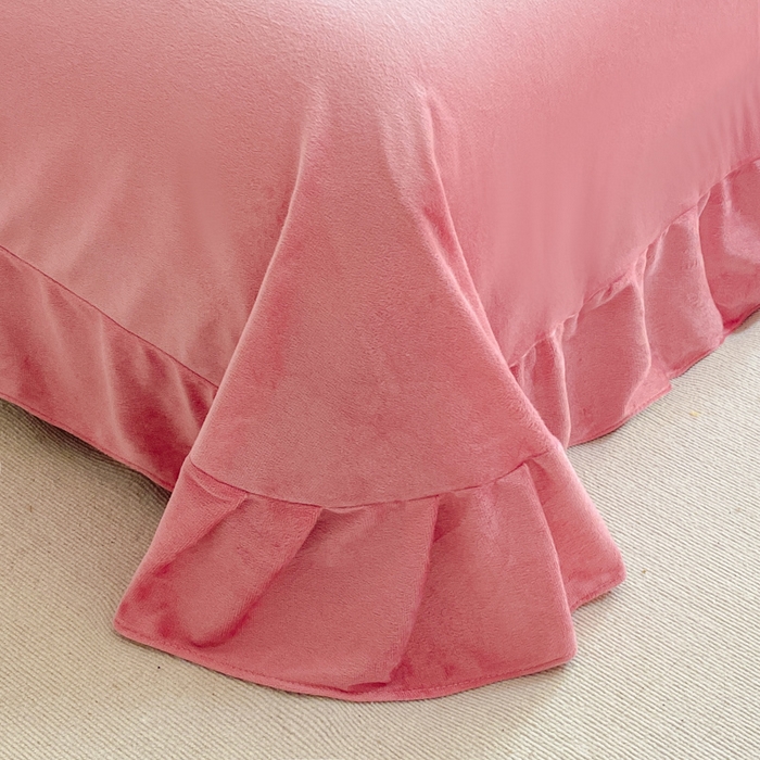 91家纺网 家纺一手货源 找家纺 （总）斯卡诺2025新款直播轻奢爆款小清新牛奶宝宝绒四件套