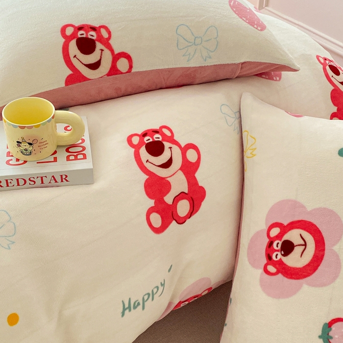 91家纺网 家纺一手货源 找家纺 （总）斯卡诺2025新款直播轻奢爆款小清新牛奶宝宝绒四件套