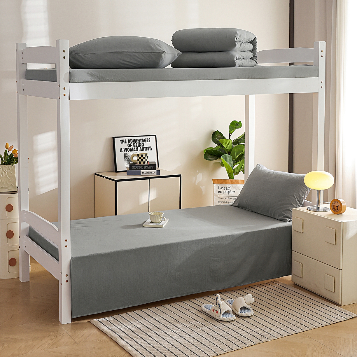 91家纺网 家纺一手货源 找家纺 益多眠 2026新款双拼云朵被被子被芯 双拼系列-烟灰