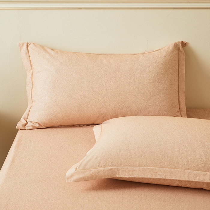 名优家纺 2025新款100%全棉纯棉磨毛数码印花枕套单品枕套单件单枕套 蜜糖桔