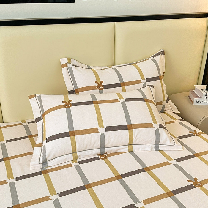 名优家纺 2025新款100%全棉纯棉磨毛数码印花枕套单品枕套单件单枕套 皮克斯