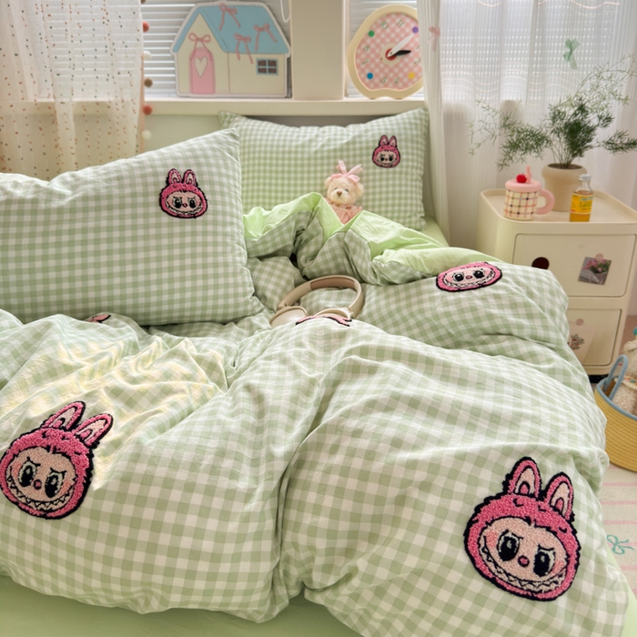 91家纺网 家纺一手货源 找家纺 （总）老K (原美阁） 2025新款学生季A类云朵棉毛巾绣四件套