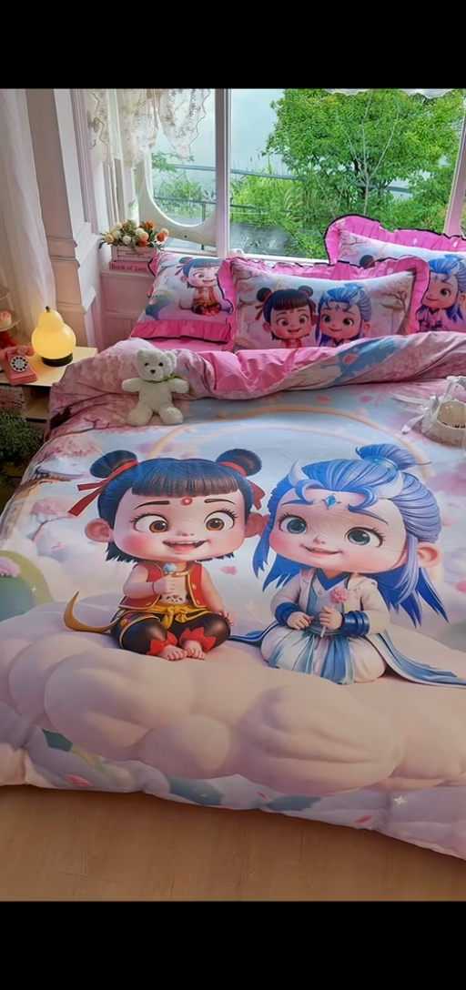 91家纺网 家纺一手货源 找家纺 （总）馨语家居 2025新款A类全棉3D大版印花四件套