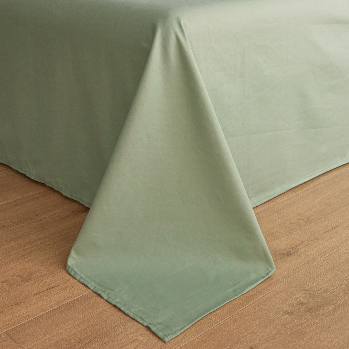 91家纺网 家纺一手货源 找家纺 ab家纺 2025新款全棉提花磨毛四件套-花雨漫漫 花雨漫漫-绿