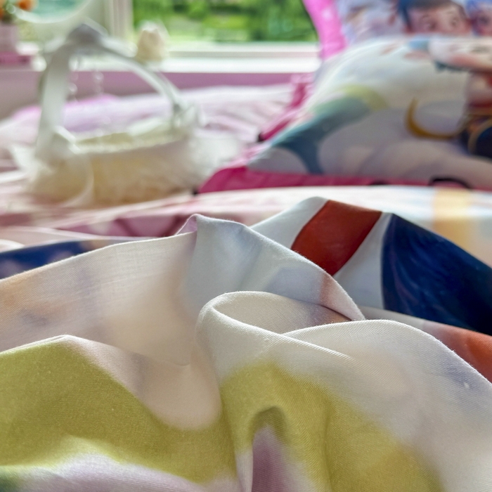 91家纺网 家纺一手货源 找家纺 馨语家居 2025新款A类全棉3D大版印花四件套 腾云哪吒