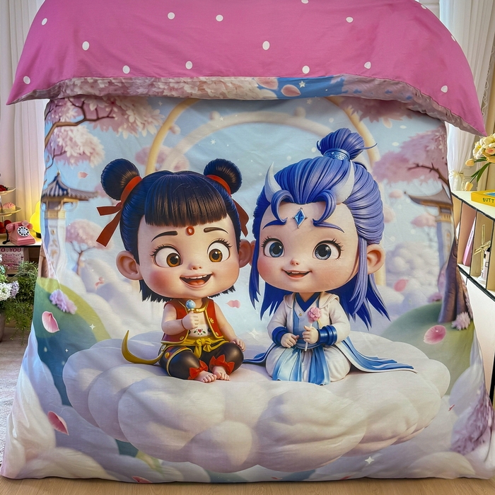 91家纺网 家纺一手货源 找家纺 （总）馨语家居 2025新款A类全棉3D大版印花四件套