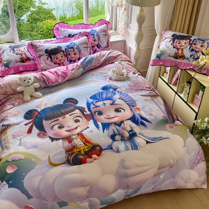 91家纺网 家纺一手货源 找家纺 （总）馨语家居 2025新款A类全棉3D大版印花四件套