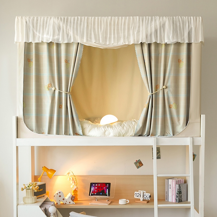 91家纺网 家纺一手货源 找家纺 （总）青竹苑 2025花边款覆膜遮光学生蚊帐