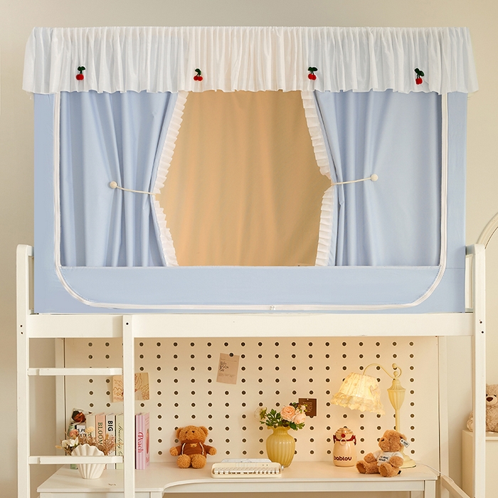 91家纺网 家纺一手货源 找家纺 （总）青竹苑 2025花边款覆膜遮光学生蚊帐