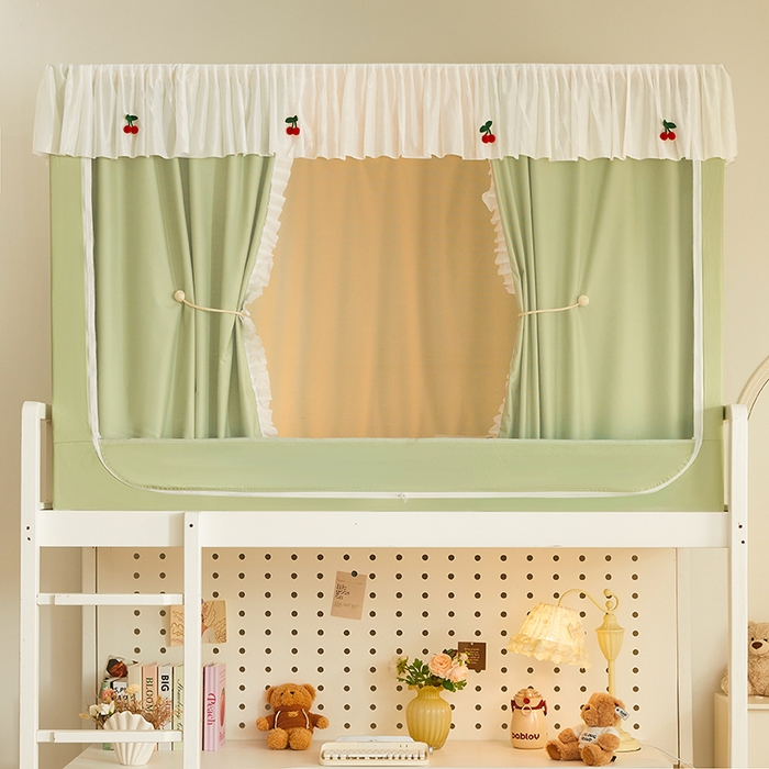 91家纺网 家纺一手货源 找家纺 （总）青竹苑 2025花边款覆膜遮光学生蚊帐