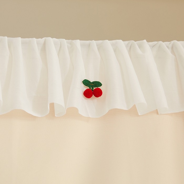 91家纺网 家纺一手货源 找家纺 青竹苑 2025花边款覆膜遮光学生蚊帐 小樱桃-米