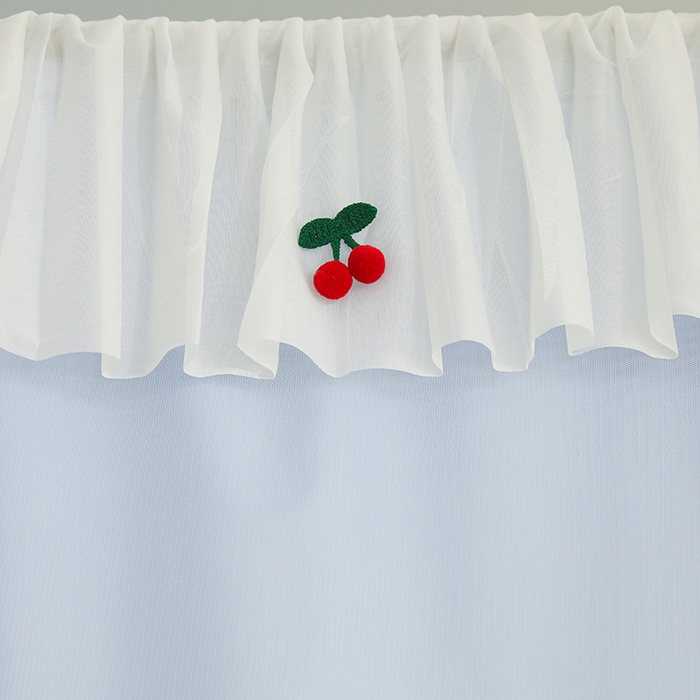 91家纺网 家纺一手货源 找家纺 青竹苑 2025花边款覆膜遮光学生蚊帐 小樱桃-蓝