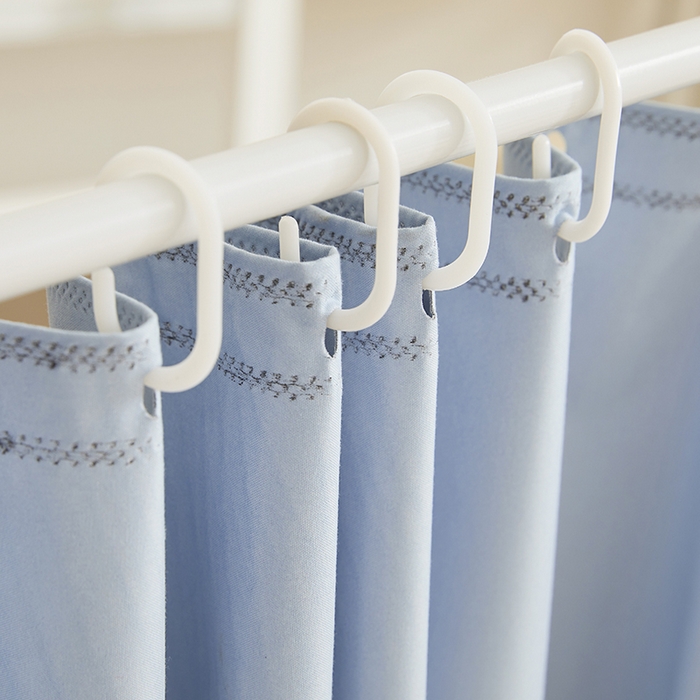 91家纺网 家纺一手货源 找家纺 青竹苑 2025花边款覆膜遮光学生蚊帐 小樱桃-蓝