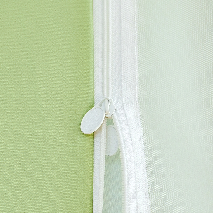 91家纺网 家纺一手货源 找家纺 青竹苑 2025新款植绒强遮光印花学生坐床蚊帐 森林里的小熊