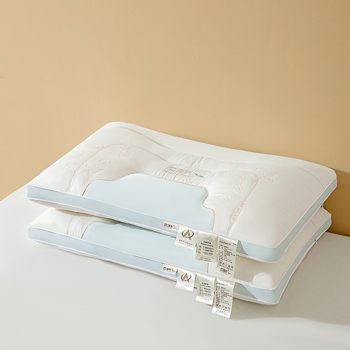 91家纺网 家纺一手货源 找家纺 鼎晟纺 2025新款森睡棉云柔护颈枕学生枕头成人枕芯单枕芯 森睡棉护颈枕-时尚蓝