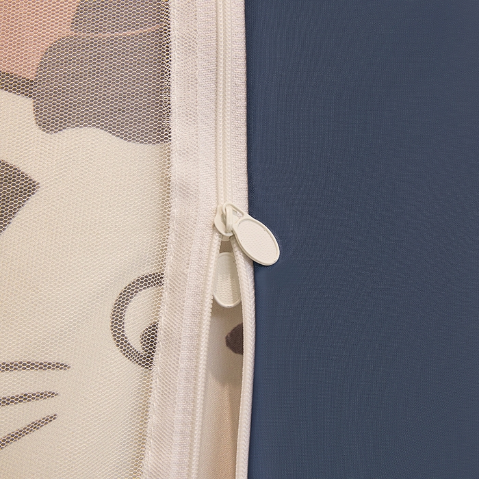 91家纺网 家纺一手货源 找家纺 青竹苑 2025新款覆膜遮光印花学生坐床蚊帐 萌宠出道