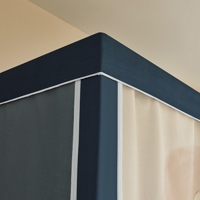 91家纺网 家纺一手货源 找家纺 青竹苑 2025新款覆膜遮光印花学生坐床蚊帐 睡觉狗狗