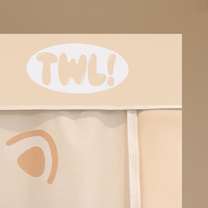 91家纺网 家纺一手货源 找家纺 青竹苑 2025新款覆膜遮光印花学生坐床蚊帐 小浣熊