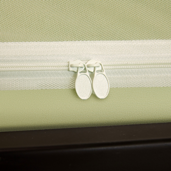 91家纺网 家纺一手货源 找家纺 青竹苑 2025新款覆膜遮光印花学生坐床蚊帐 绿