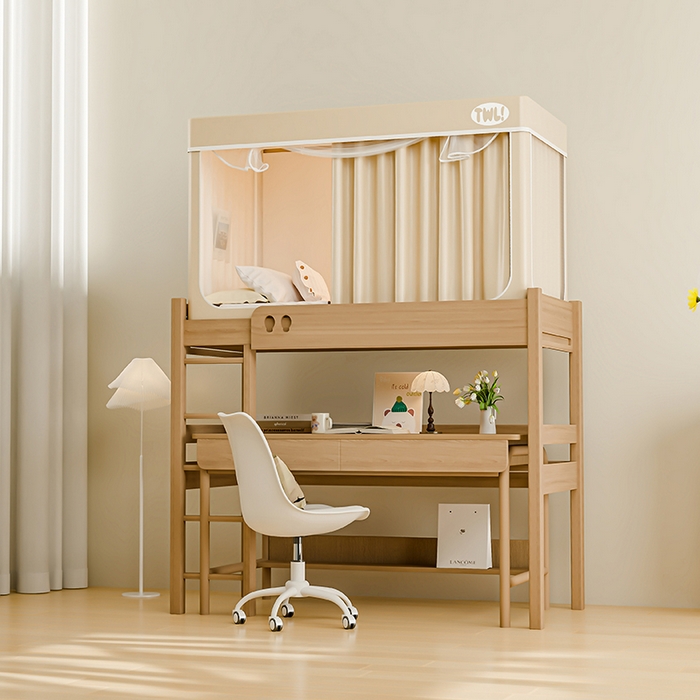 91家纺网 家纺一手货源 找家纺 青竹苑 2025新款覆膜遮光印花学生坐床蚊帐 米