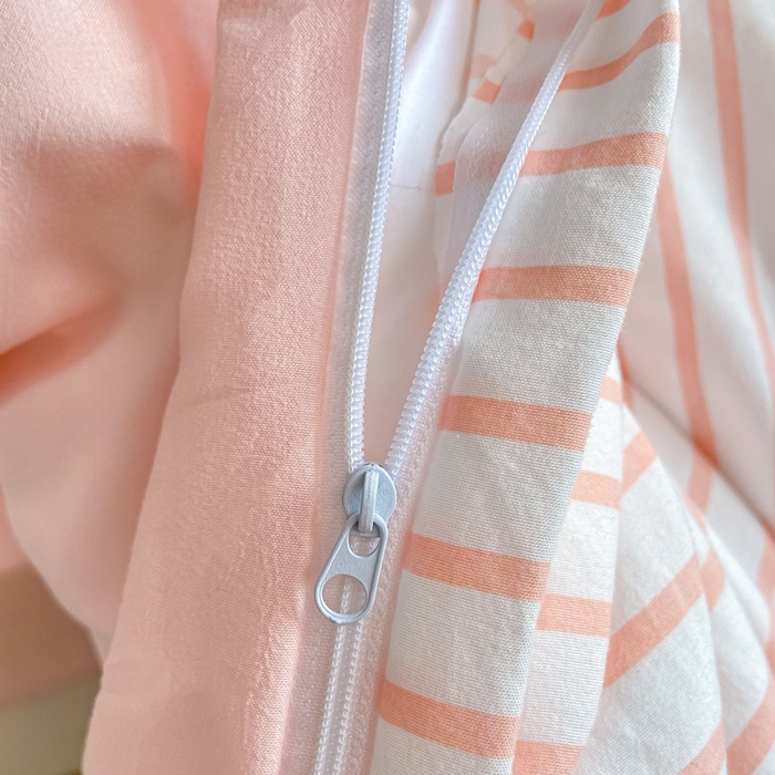 91家纺网 家纺一手货源 找家纺 麒东家纺 2025新款开学季学生ins风条纹方格水洗四件套学生上下铺三件套 条纹黑色