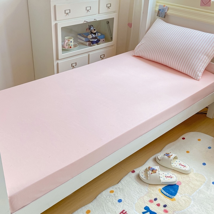 91家纺网 家纺一手货源 找家纺 麒东家纺 2025新款开学季学生ins风条纹方格水洗四件套学生上下铺三件套 条纹黑色