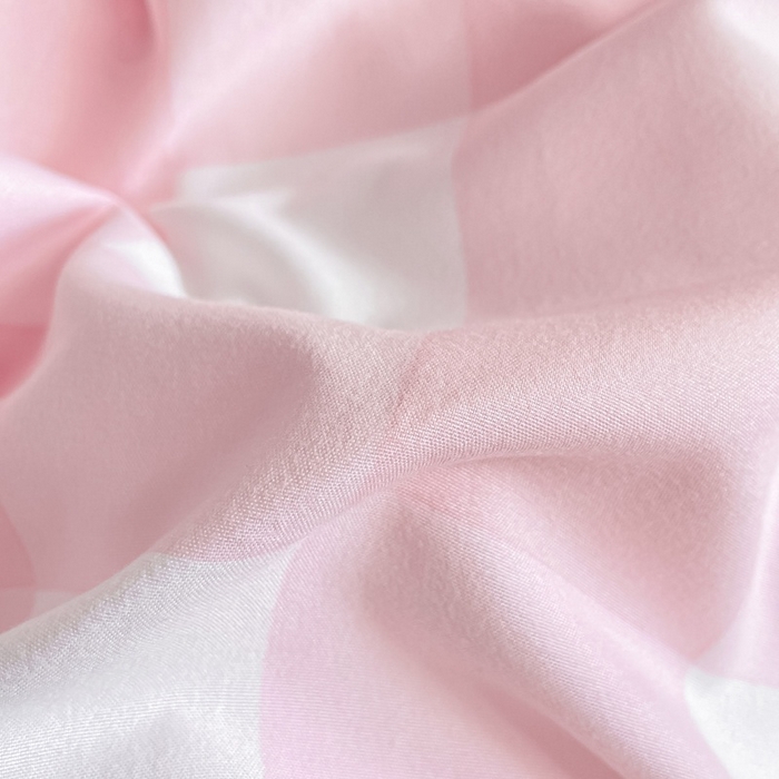 91家纺网 家纺一手货源 找家纺 麒东家纺 2025新款开学季学生ins风条纹方格水洗四件套学生上下铺三件套 方格蓝色