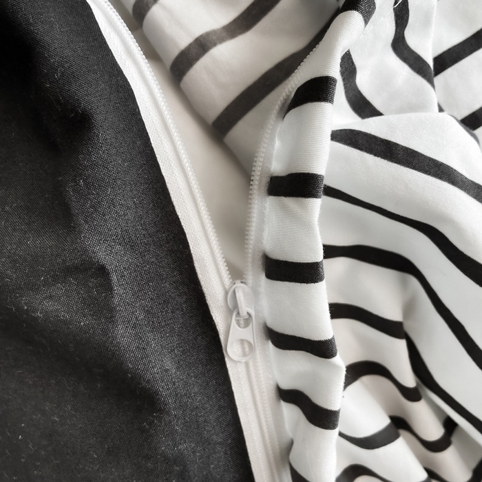 91家纺网 家纺一手货源 找家纺 麒东家纺 2025新款开学季学生ins风条纹方格水洗四件套学生上下铺三件套 条纹黄色