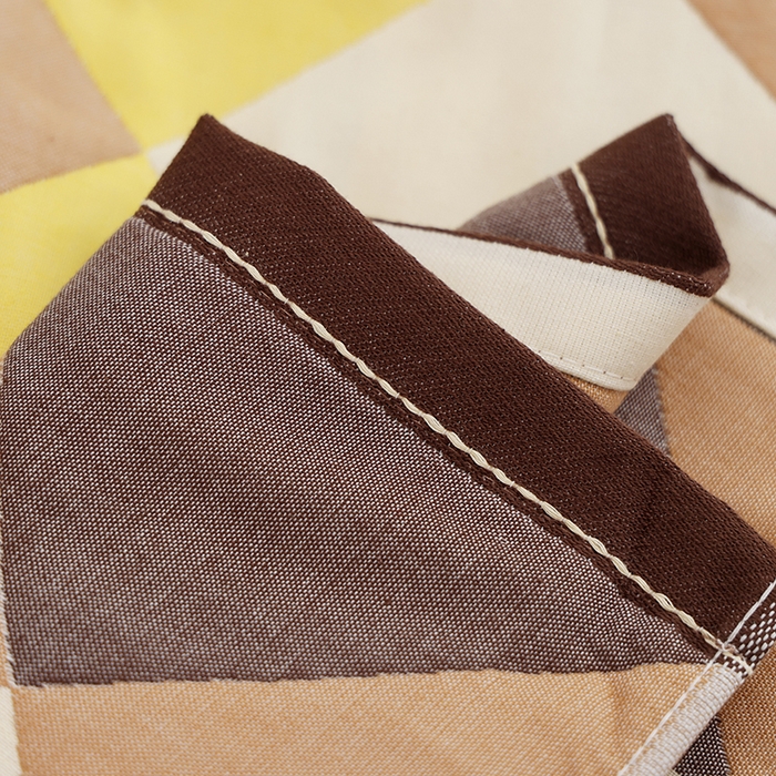 91家纺网 家纺一手货源 找家纺 朴尔家纺-毛巾被 2025新款格致系列全棉纯棉加厚六层纱布枕巾单枕巾枕巾单件 海派绅士-咖 52x78cm枕巾一对