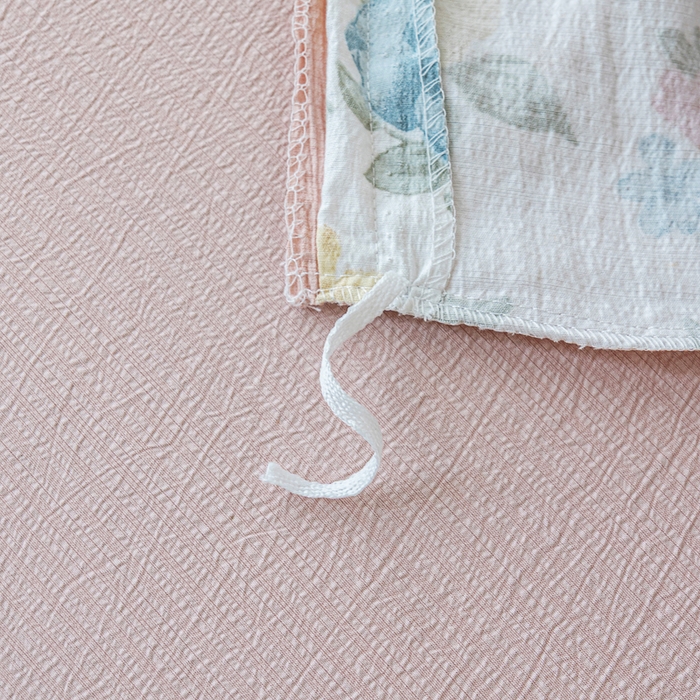 91家纺网 家纺一手货源 找家纺 奇丝雅 2025新款A类有氧超柔云感双层纱皱皱纱学生宿舍三件套家用四件套单被套 玉芷